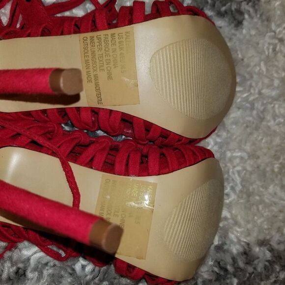 BRAND NEW SHOEDAZZLE ANKLE STRAP OPEN TOE HIGH HEEL STILETTOS SANDAL - Picture 5 of 16